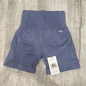AYBL Balance V2 Seamless Shorts in Steel Blue Size Small